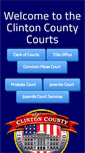 Mobile Screenshot of clintoncountycourts.org
